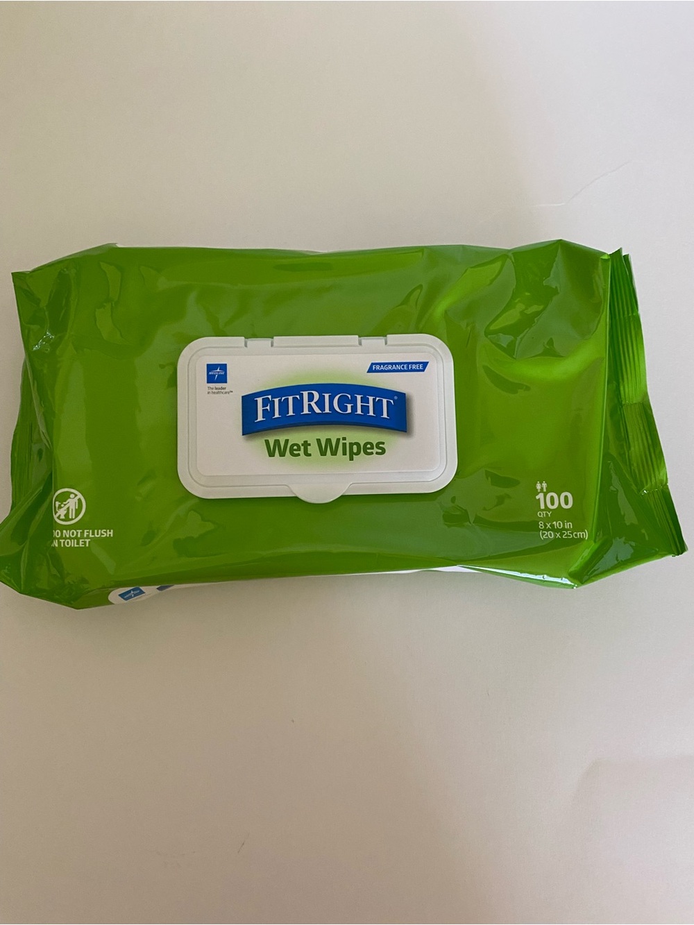 MedLine Fit Right Adult Wet Wipes Exp. 06/2027 (100 wipes)